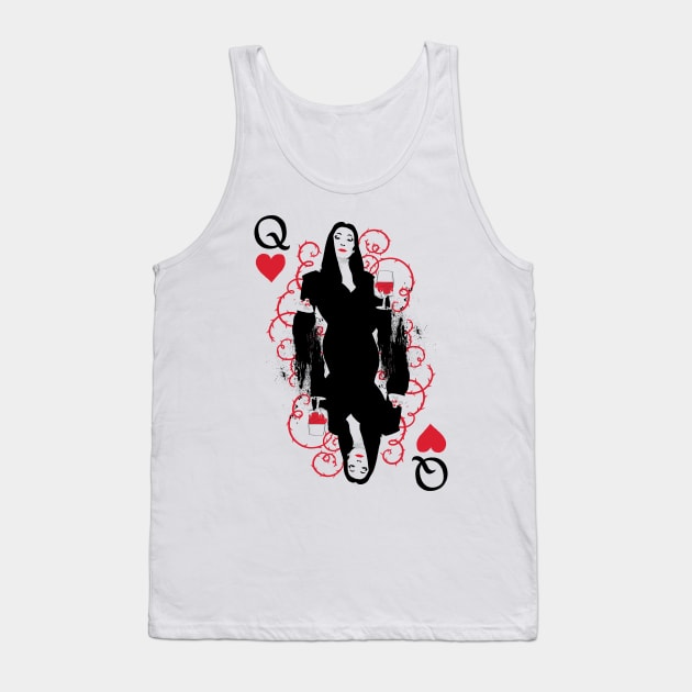 Addams Cards - Morticia Tank Top by polliadesign